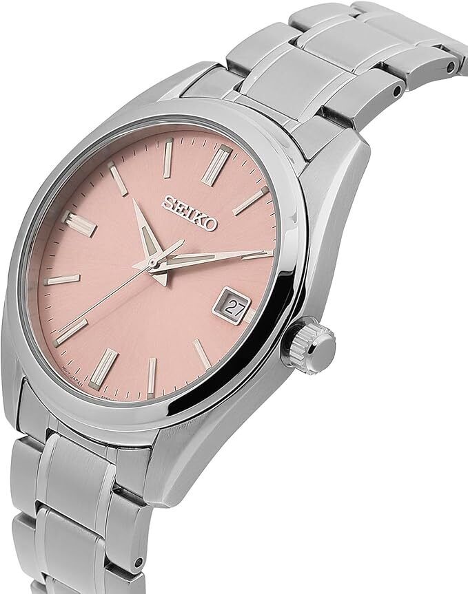 Seiko SUR523P1 Sapphire Analogue Pink Dial Quartz Stainless Steel Watch