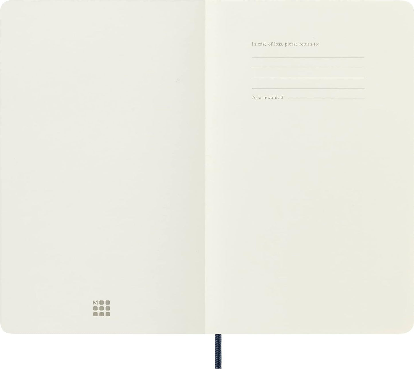 Moleskine - Classic Squared Paper Notebook - Soft Cover and Elastic Closure Jour
