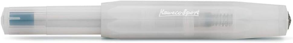 Kaweco FROSTED SPORT Fountain Pen Natural Coconut | Premium Broad Nib Pen 13 cm
