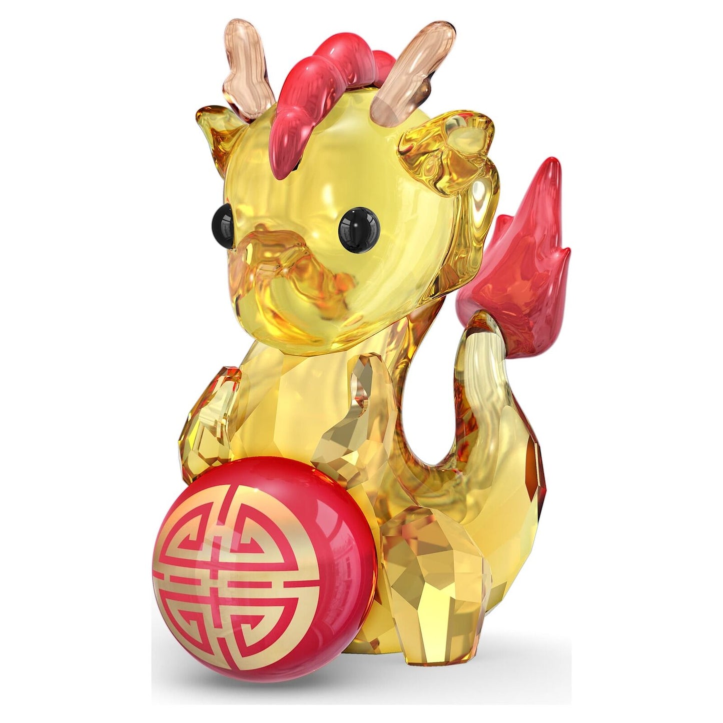 Swarovski Year of the Dragon Figurine – Multicolor Crystal Décor, 218 Facets