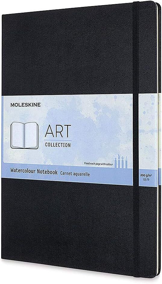 Moleskine Art Watercolor Notebook, Hard Cover, A4 (8.25" x 11.75") Blank 60 Page