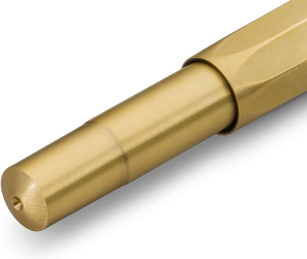 Kaweco Brass Sport Fountain Pen - Elegant Medium Nib with Retro Metal Box