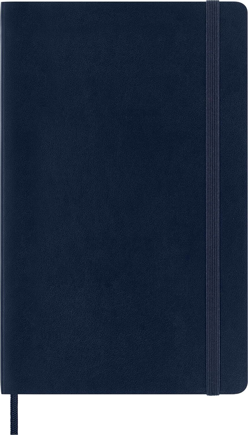 Moleskine - Classic Squared Paper Notebook - Soft Cover and Elastic Closure Jour