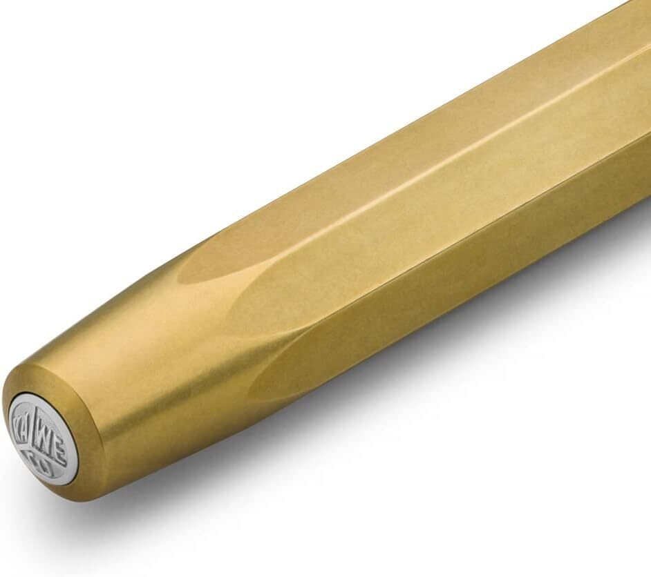 Kaweco Brass Sport Fountain Pen - Elegant Medium Nib with Retro Metal Box