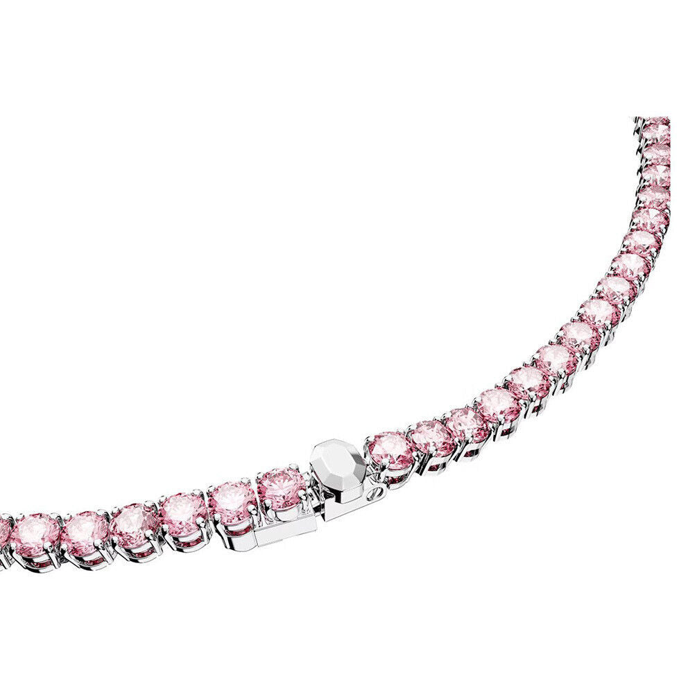 Collana Swarovski Matrix Tennis Rosa 5681800 necklace Cristalli Donna Girocollo