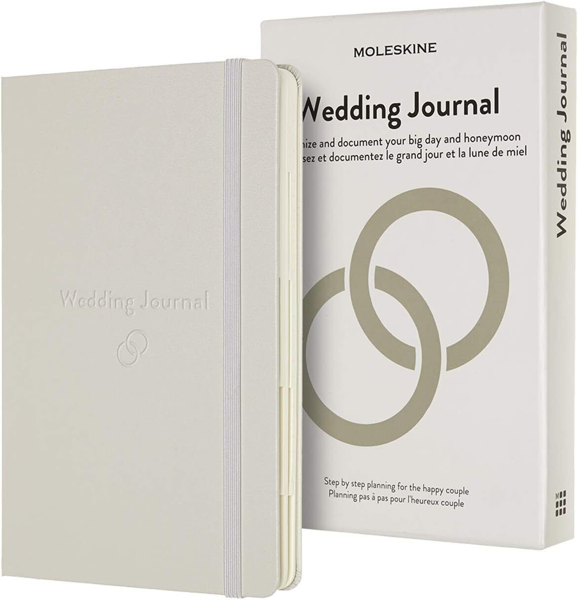 Moleskine Passion Journal, Wedding, Hard Cover, Large (5" x 8.25") Pearl Grey,