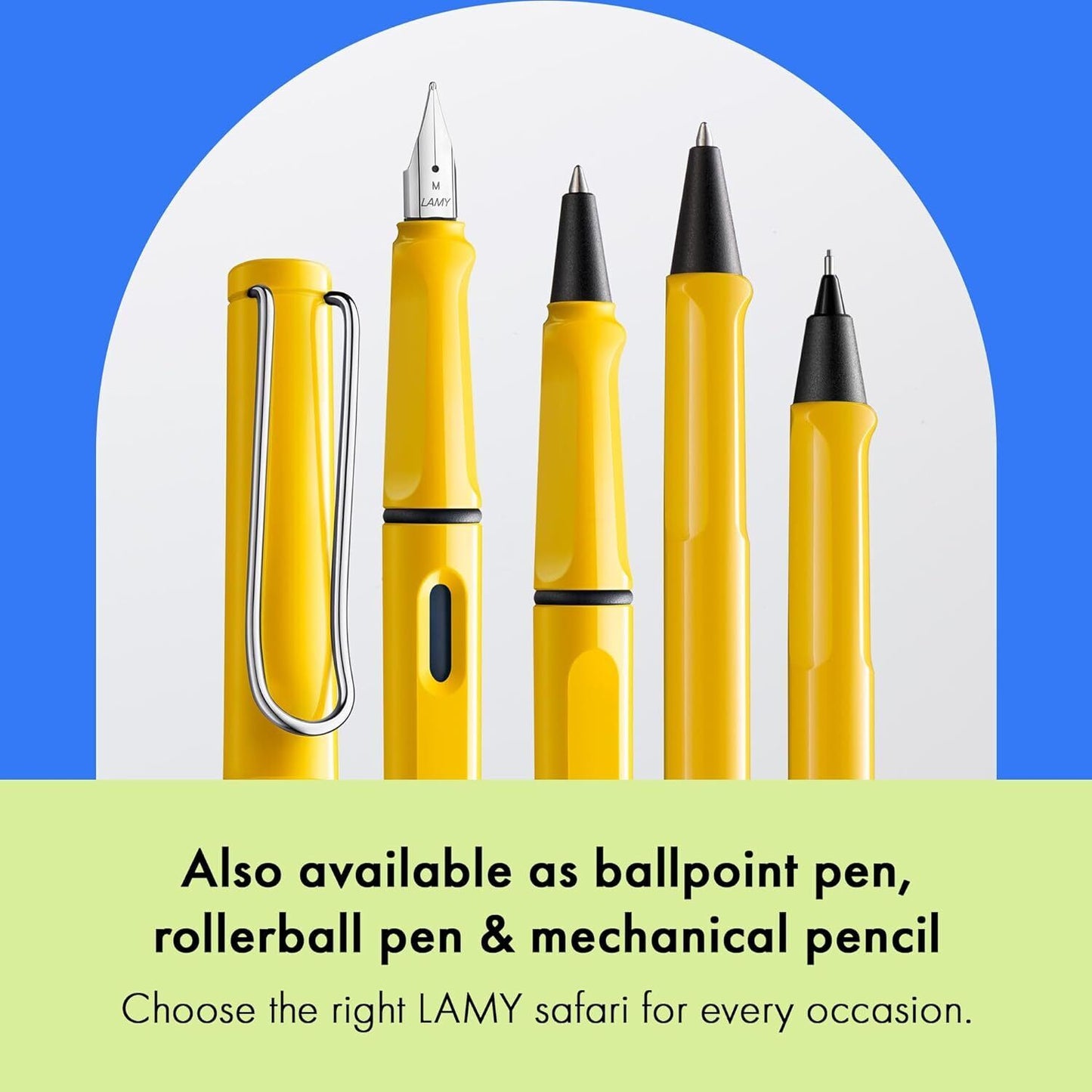 Lamy Safari Fountain Pen, Yellow, Made In Germany, Left Handed 4000223