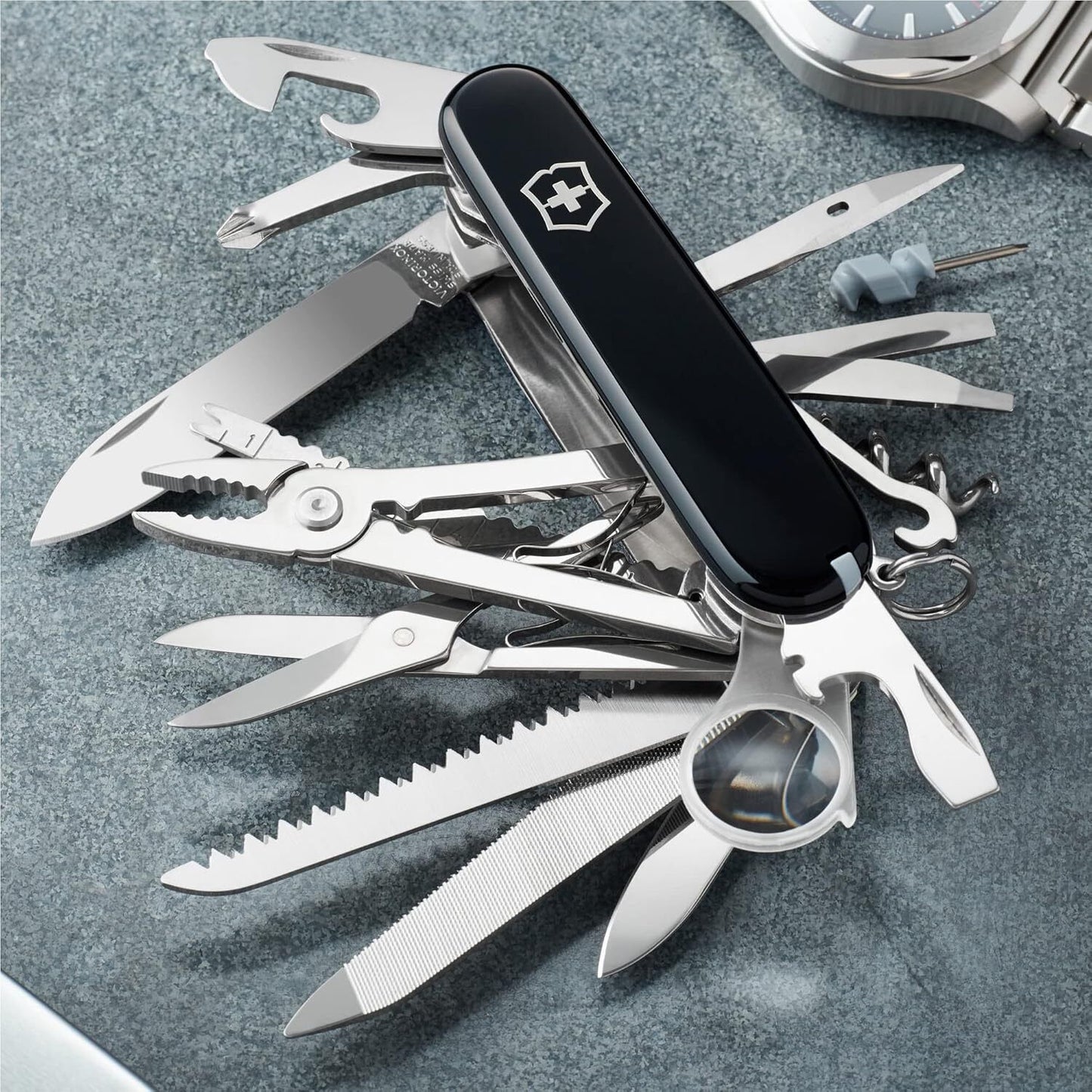 Victorinox Swiss Army Multi-Tool, SwissChamp Pocket Knife 1.6795.3