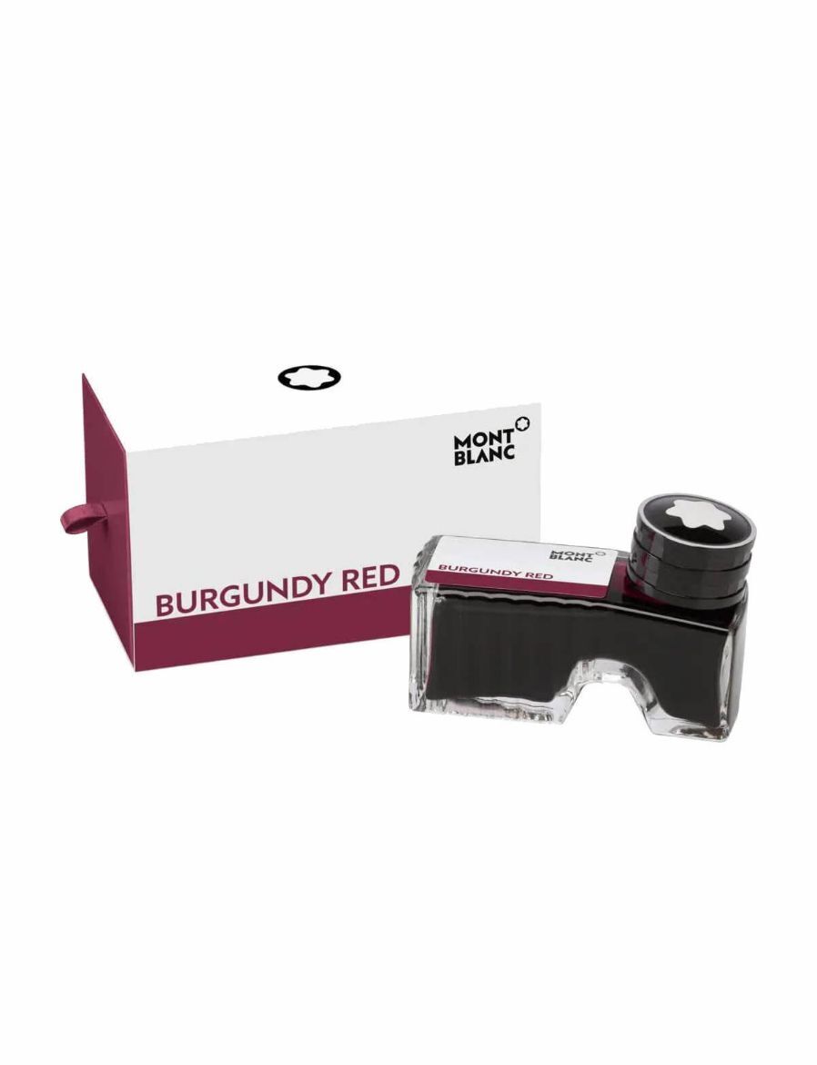Montblanc Ink Bottle Burgundy Red 2 Oz 128188
