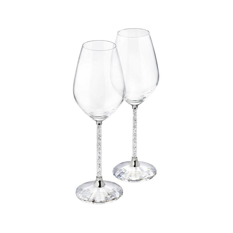 Swarovski Crystalline Wine Glasses, Set of 2, Clear, Box Slightly Torn 1095948