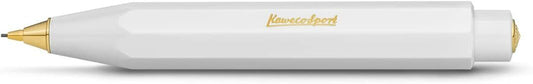 Kaweco Classic Sport Mechanical Pencil - Slim 0.7mm, Refillable, White Design