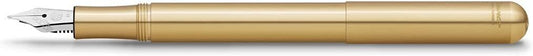 Kaweco LILIPUT Brass Fountain Pen - Premium EF Nib, Ink Cartridges, 12.5 cm