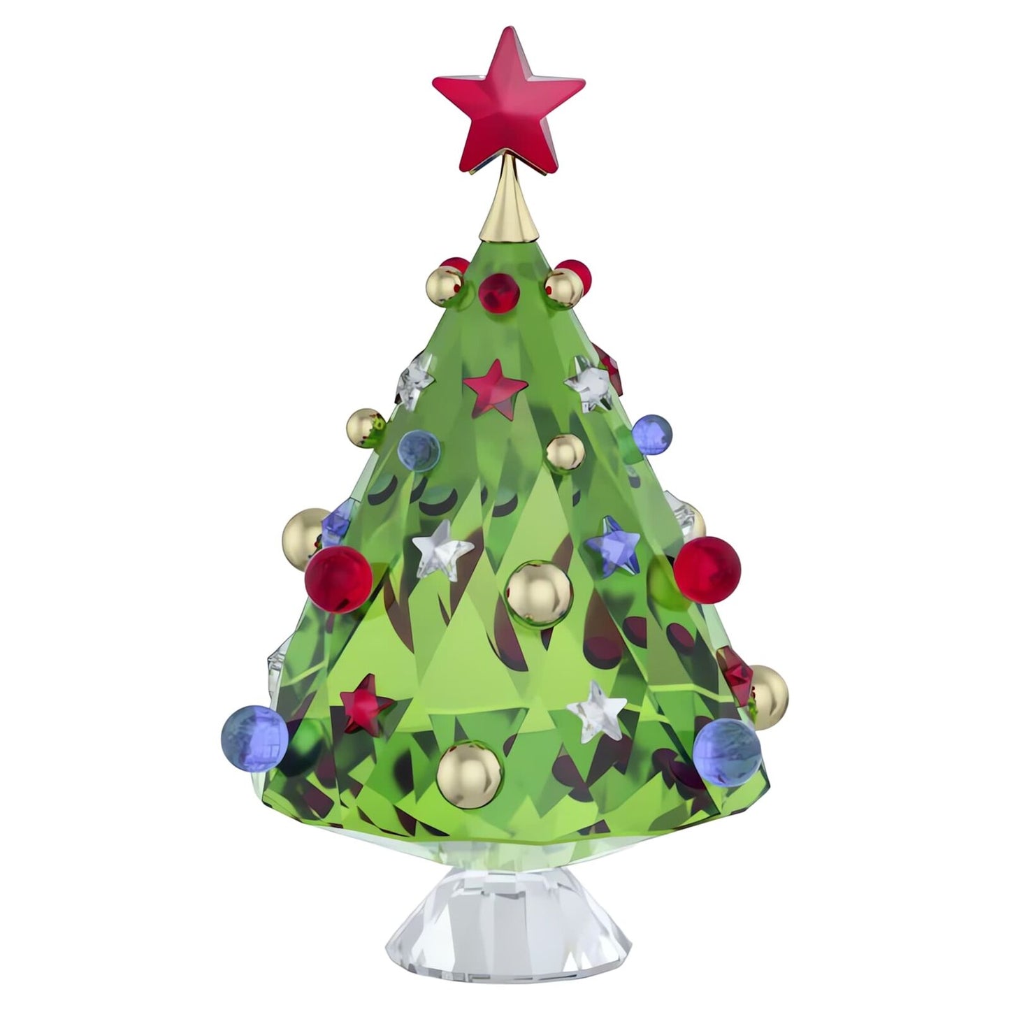 Swarovski Holiday Cheers Radiant Tree Decoration - Shimmering Green Centerpiece