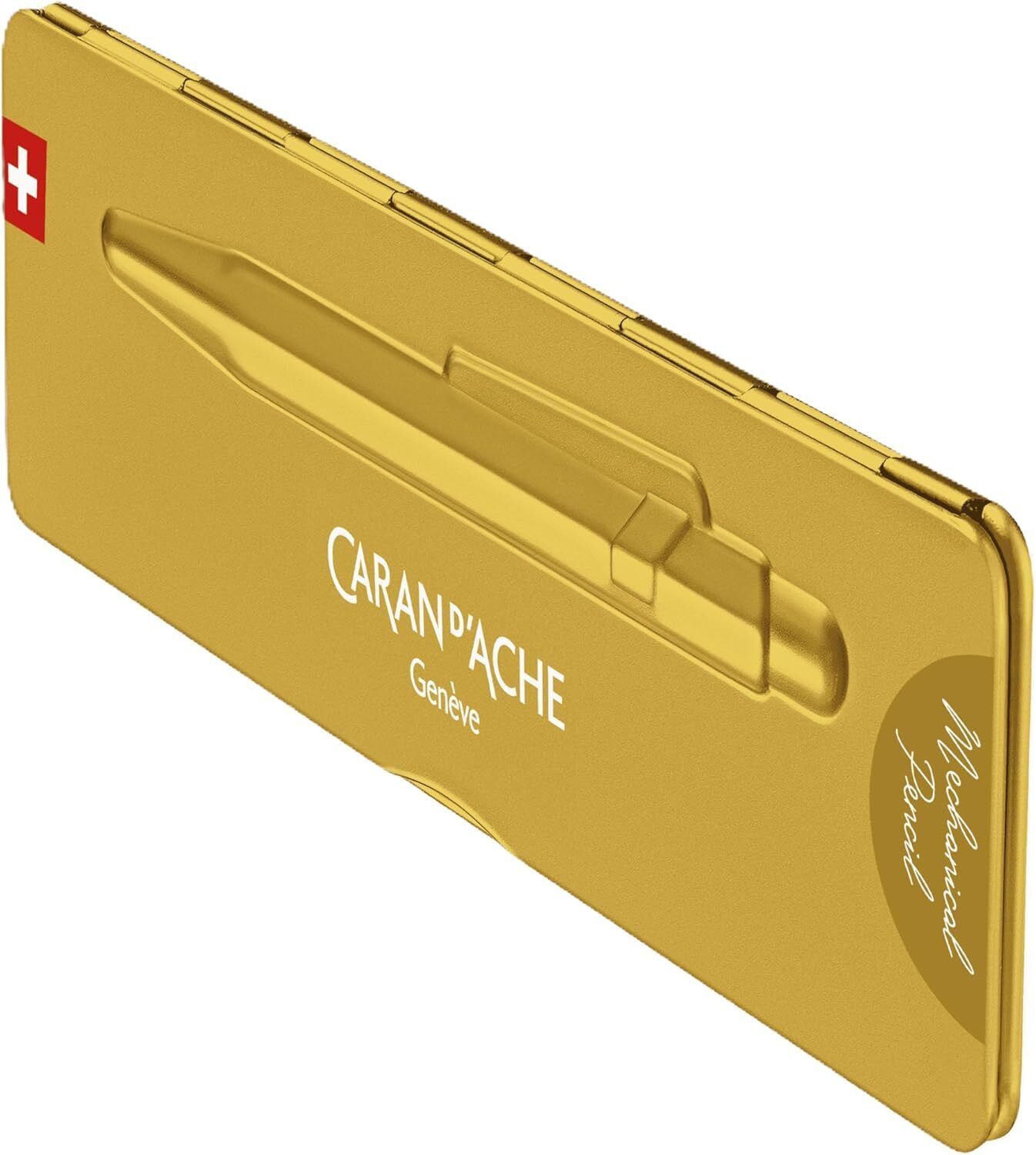 Caran d'Ache 844 Mechanical Pencil 0.7MM - Goldbar in Slimpack Case