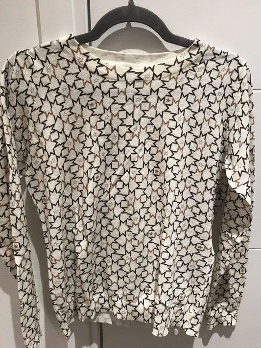 NWT Marella Sports Women white sweater Knit Trikot Pullover Sweater Size Medium