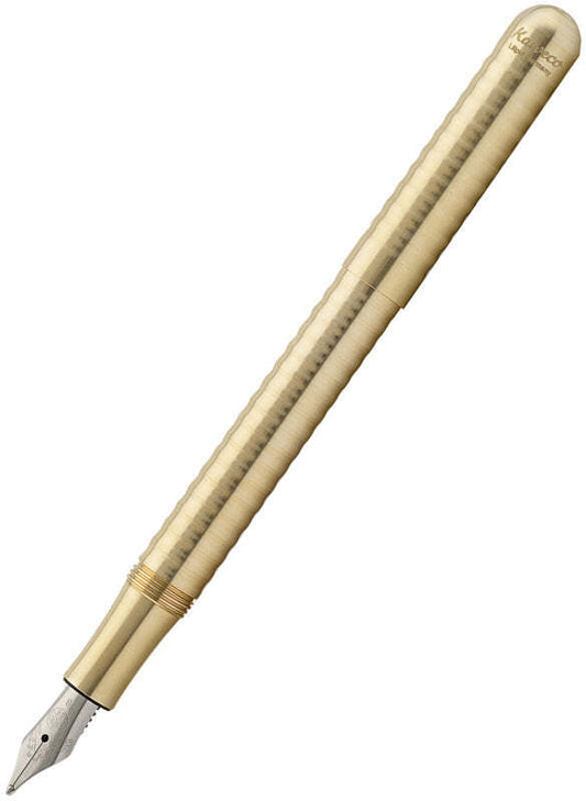 Kaweco Liliput Fountain Pen Eco Brass Wave 10000871 Open Box