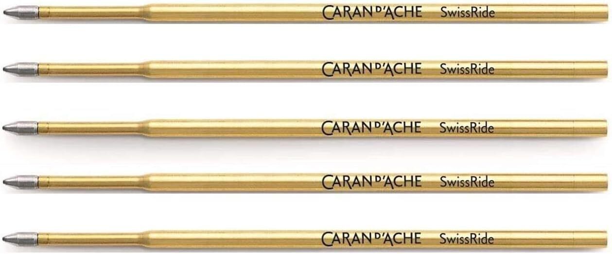 Caran d'Ache Swissride - Ballpoint Refill - Black - Medium - 8528.000 6 pack