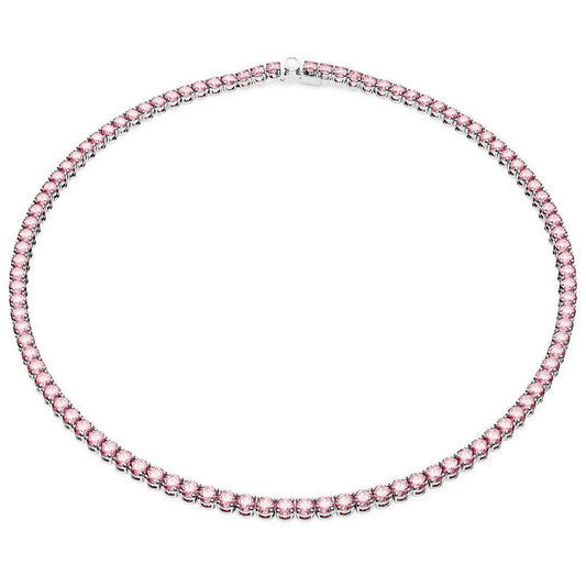 Collana Swarovski Matrix Tennis Rosa 5681800 necklace Cristalli Donna Girocollo