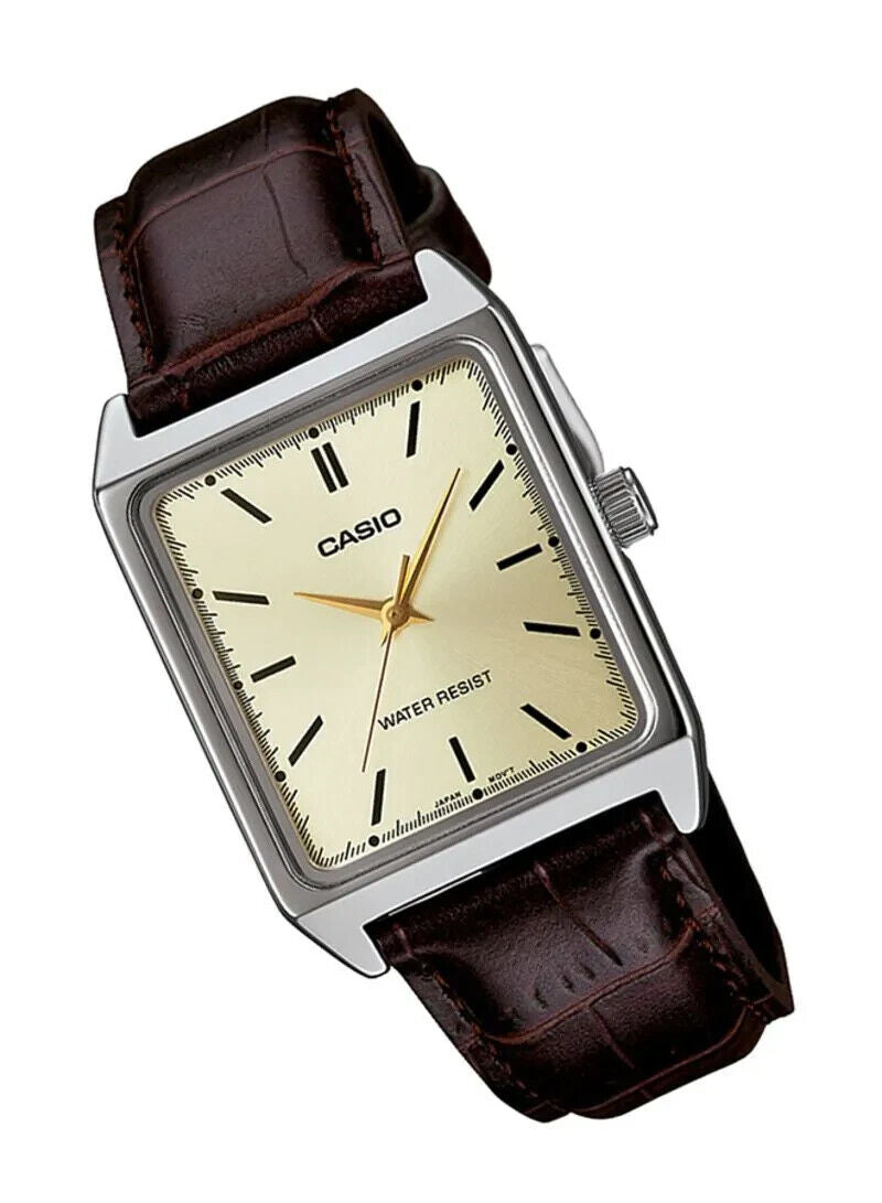 Casio Enticer Quartz Analog  Beige Dial Leather Women's Watch LTP-V007L-9EUDF
