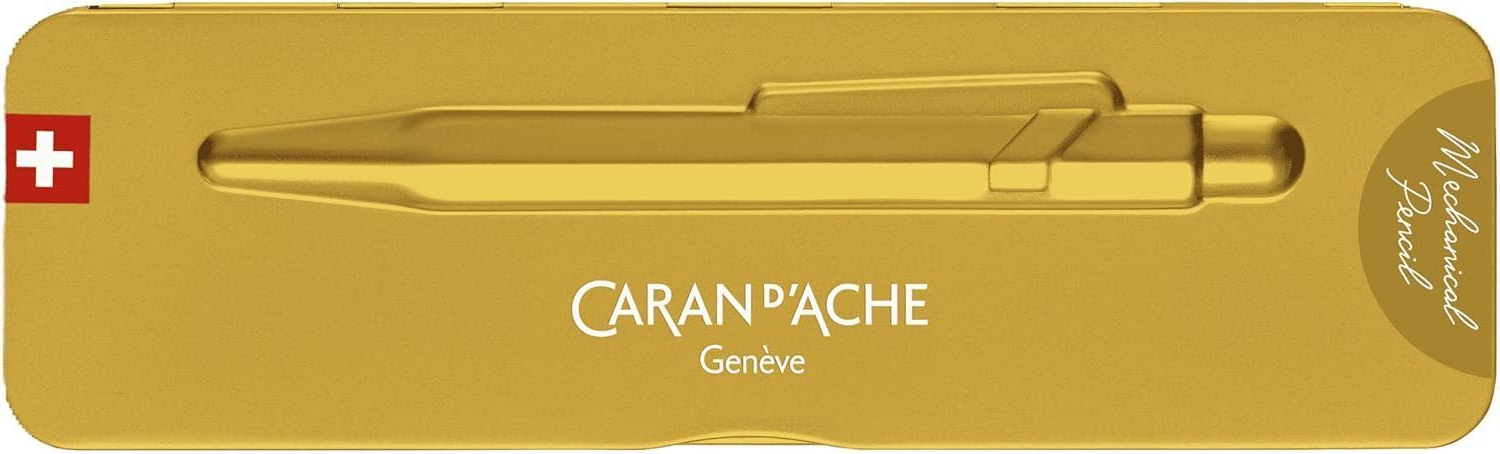 Caran d'Ache 844 Mechanical Pencil 0.7MM - Goldbar in Slimpack Case