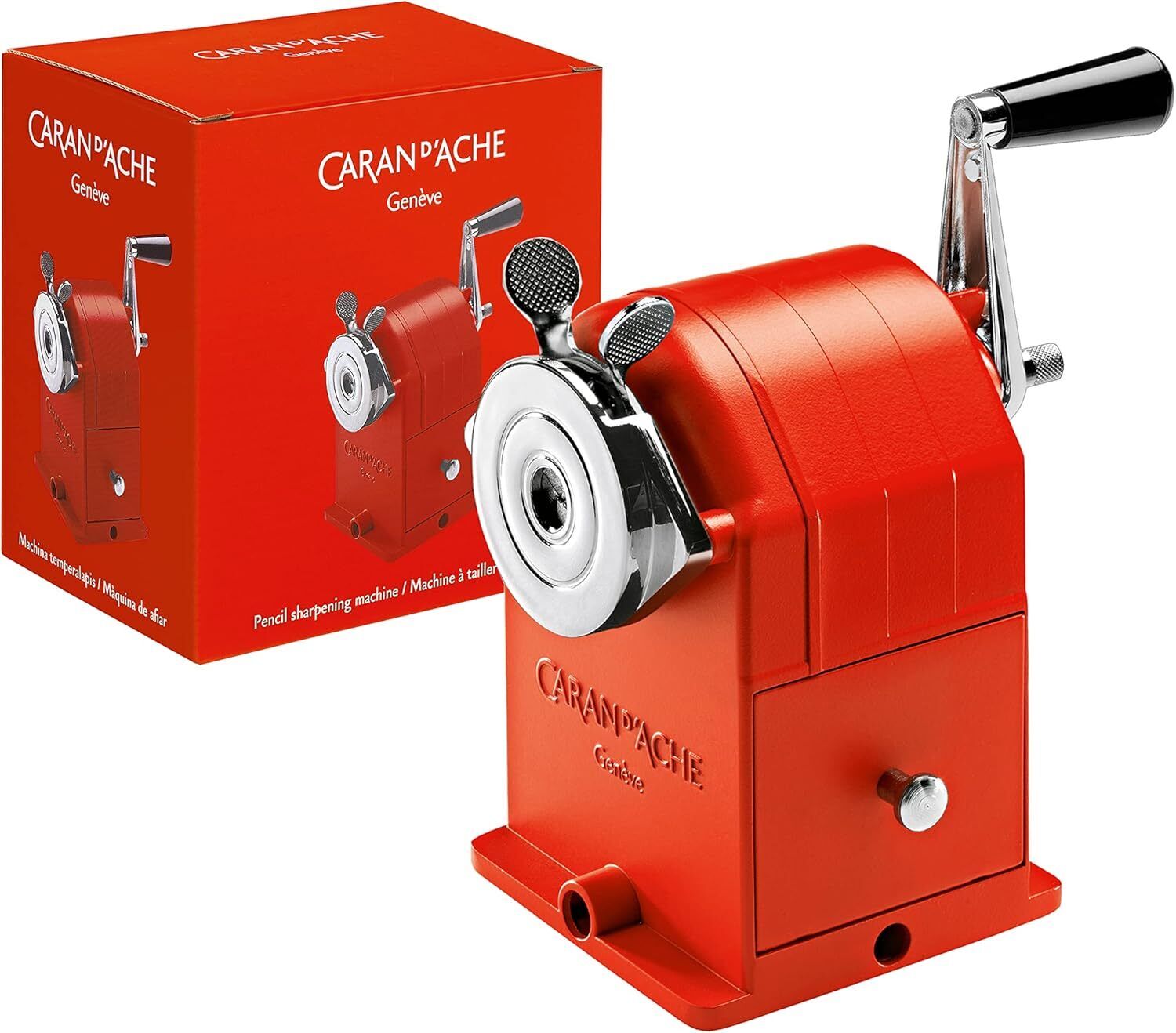 Caran D'ache 455.270 Pencil-Sharpening Machine Metal - Red