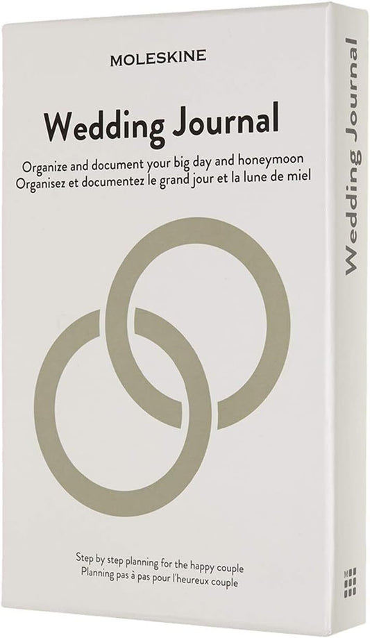 Moleskine Passion Journal, Wedding, Hard Cover, Large (5" x 8.25") Pearl Grey,