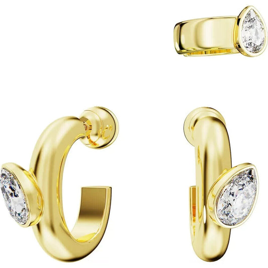 Pendientes de aro Swarovski Dextera con pendiente ear cuff 5663262