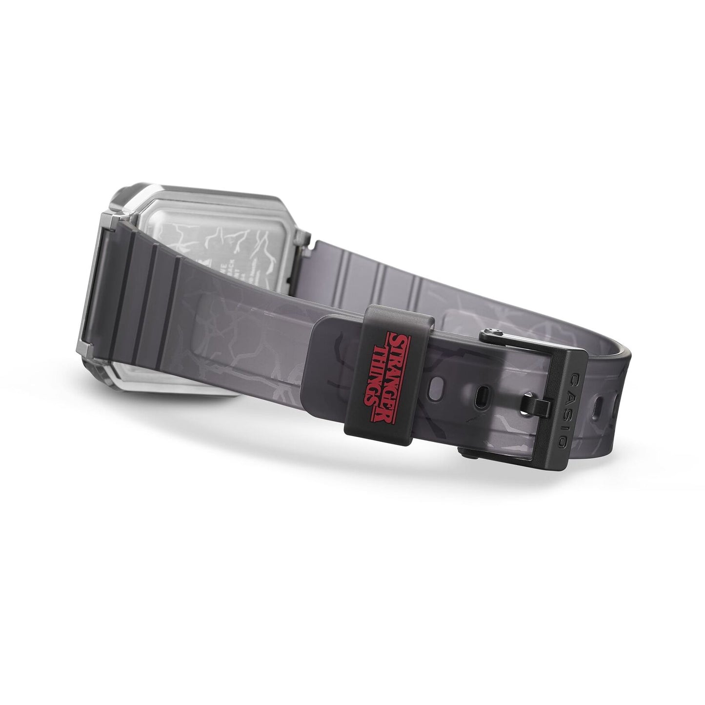Casio A120WEST-1A Stranger Things Collab Watch–80s Retro LED Design, Demogorgon