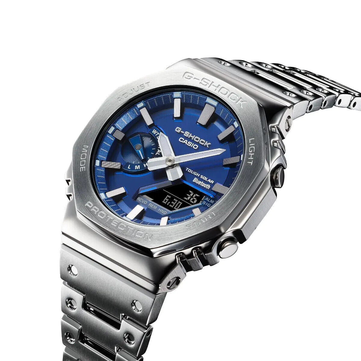 Casio G-Shock Full Metal Series Blue Dial Analog Digital Watch GM-B2100AD-2A