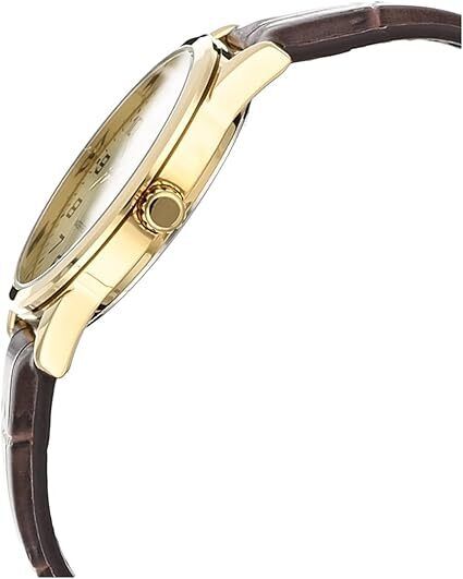 Casio MTP-V001GL-9B Men's Gold Stainless Steel Leather Band Easy Reader Watch