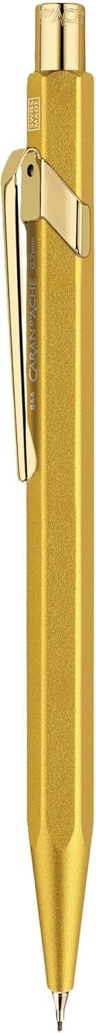 Caran d'Ache 844 Mechanical Pencil 0.7MM - Goldbar in Slimpack Case