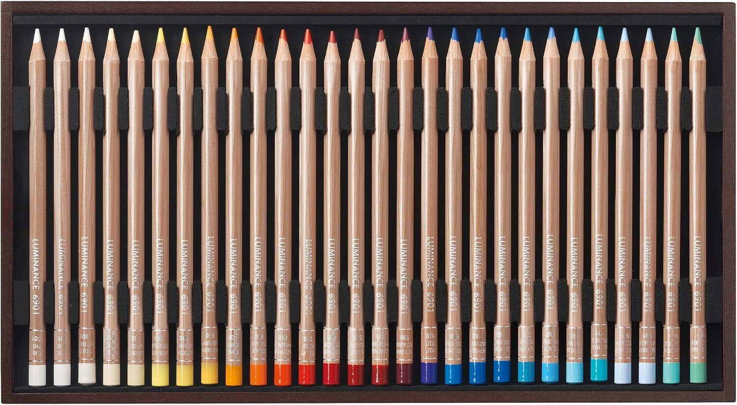 Caran d'Ache oil-based colored pencils luminance Set of 80 Wooden box