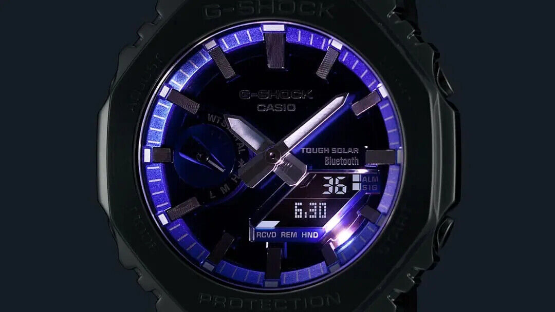 Casio G-Shock Full Metal Series Blue Dial Analog Digital Watch GM-B2100AD-2A
