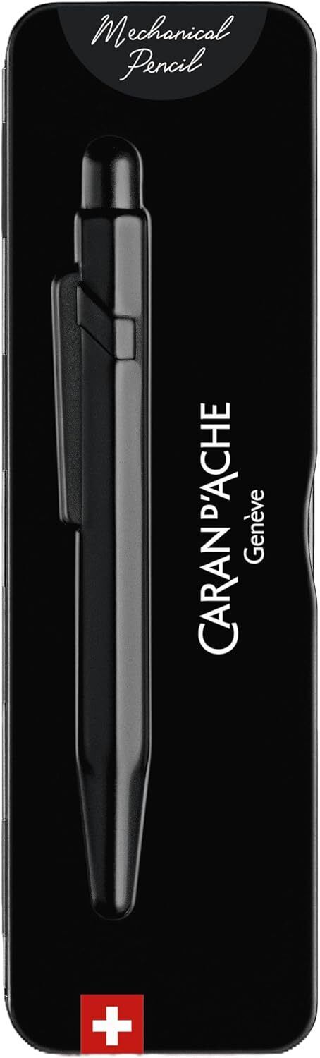 Caran d'Ache 844 Mechanical Pencil 0.7MM - Black Code in Slimpack Case