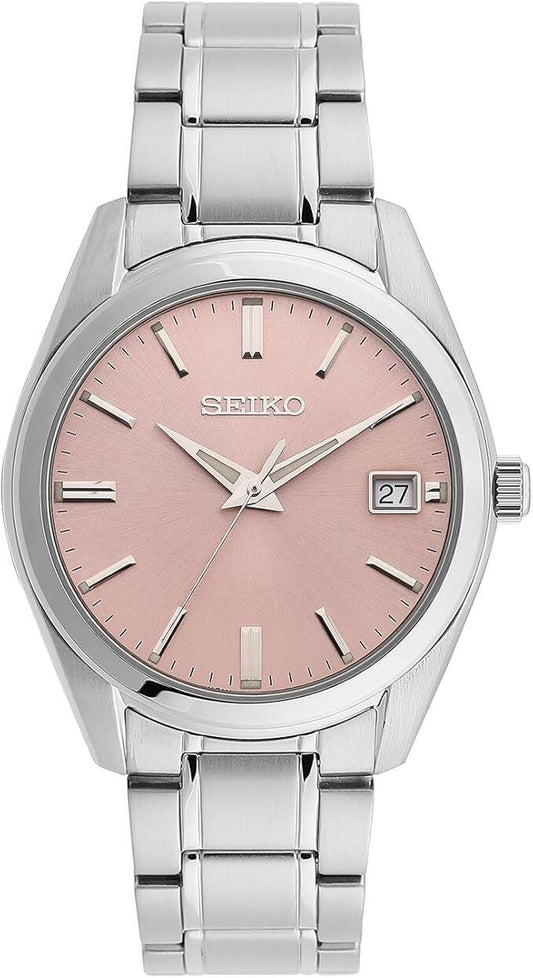 Seiko SUR523P1 Sapphire Analogue Pink Dial Quartz Stainless Steel Watch