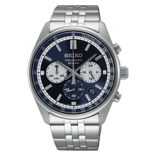 Seiko Chronograph Quartz Blue Dial Men's Watch SSB427P1