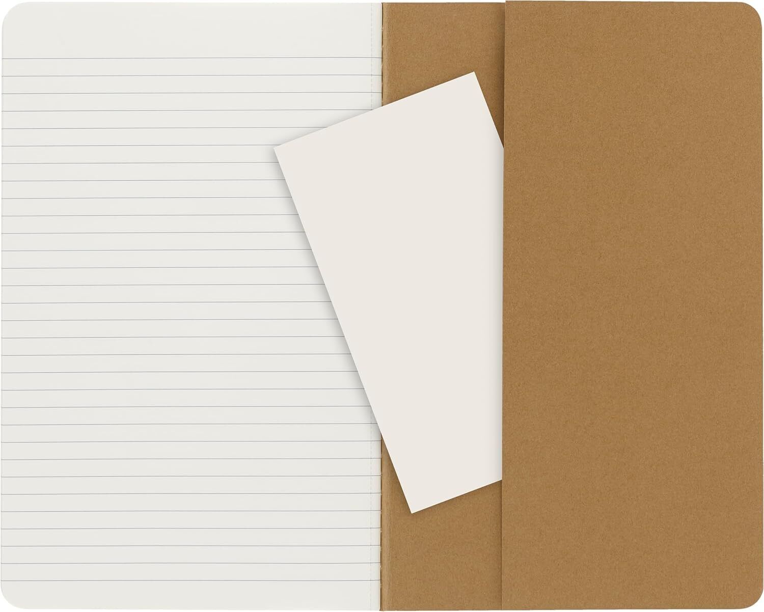 Moleskine Cahier Journal, Soft Cover, Large (5" x 8.25") Ruled/Lined, Kraft B...