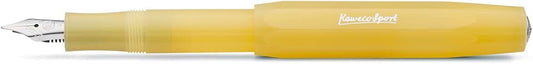 Kaweco FROSTED SPORT Sweet Banana Fountain Pen I Premium Ink Cartridge Pen 13cm