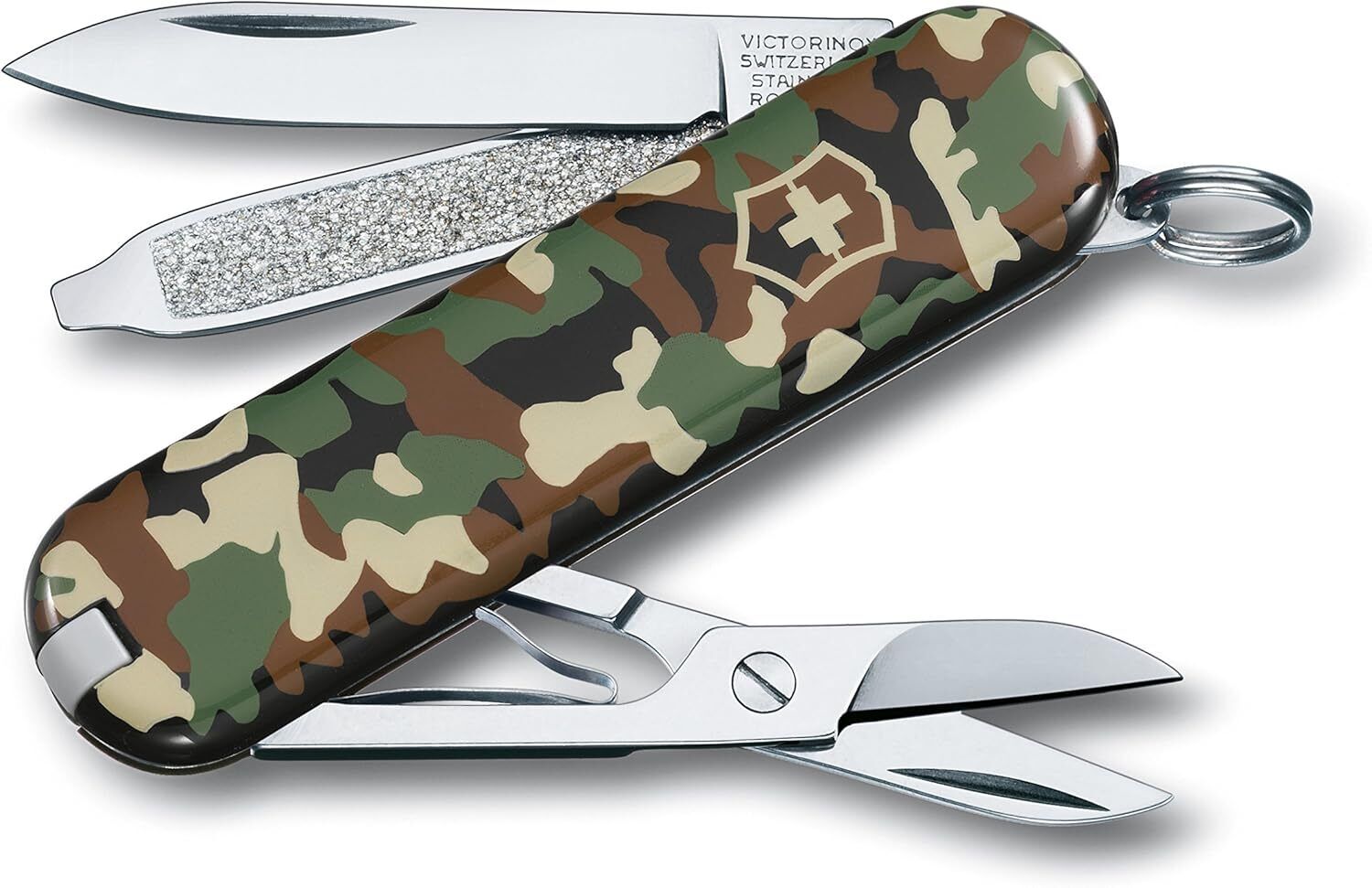 NEW Victorinox Swiss Army 58mm Knife CLASSIC TIMBER CAMO  0.6223.94
