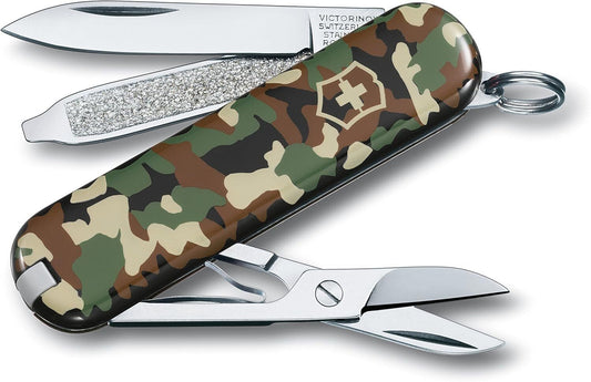 NEW Victorinox Swiss Army 58mm Knife CLASSIC TIMBER CAMO  0.6223.94
