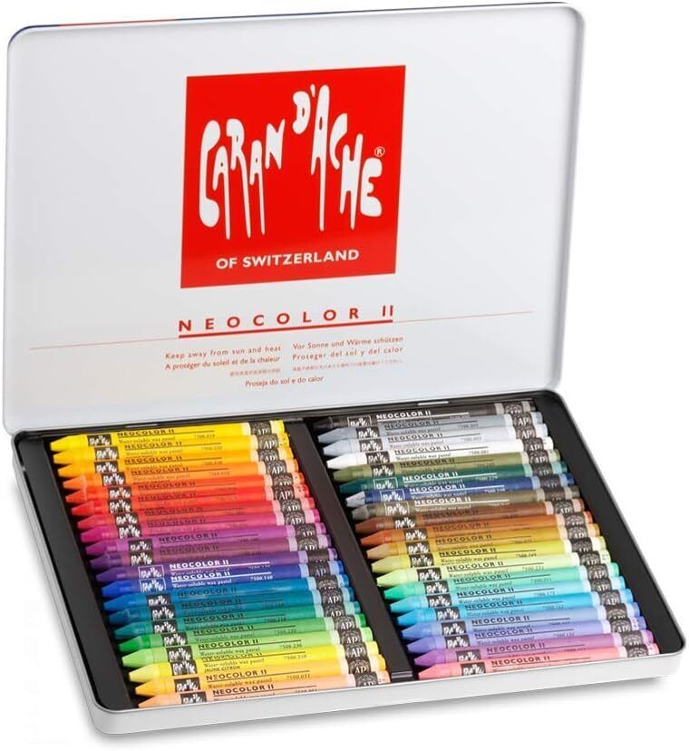 Caran d'Ache Classic Neocolor II AQUARELLE Water-Soluble Multi-colour 