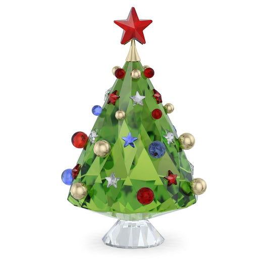 Swarovski Holiday Cheers Radiant Tree Decoration - Shimmering Green Centerpiece