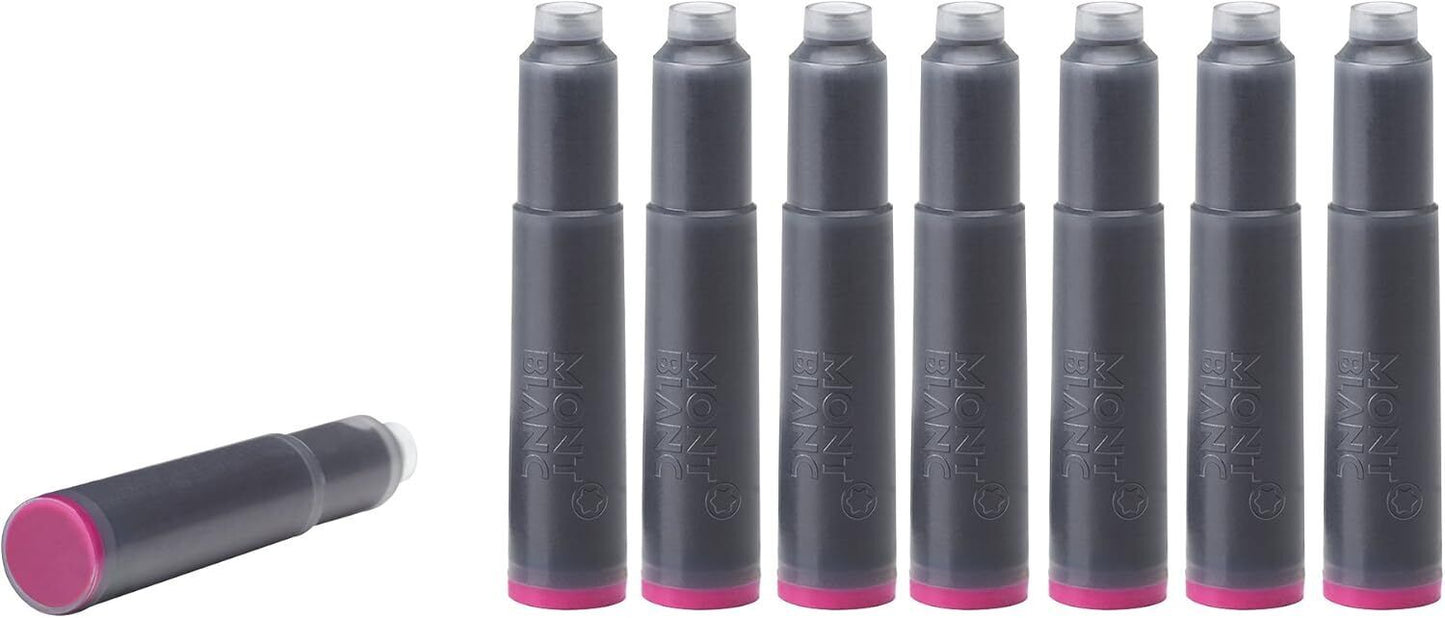 NEW MONTBLANC BURGUNDY RED 8 INK CARTRIDGES #128201