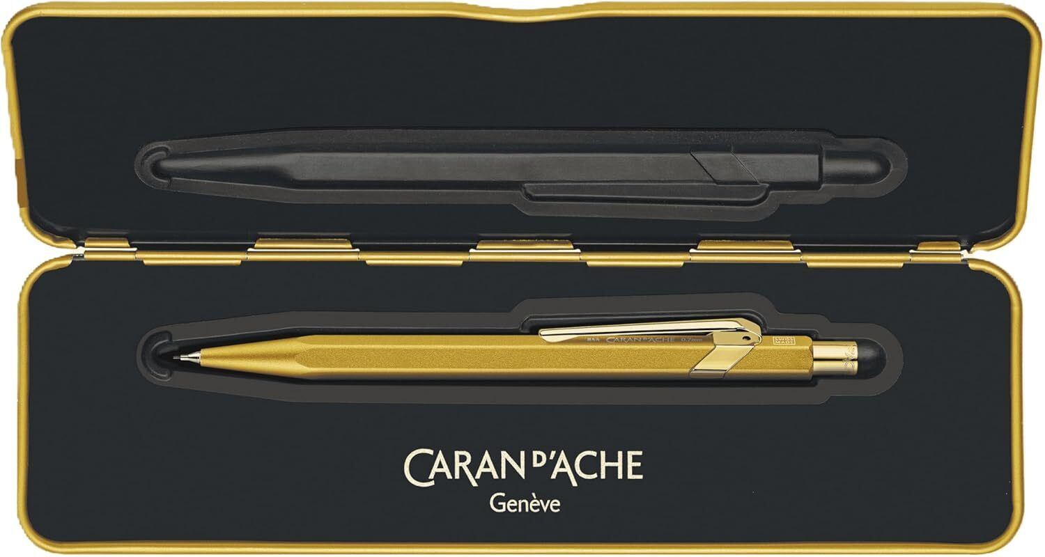 Caran d'Ache 844 Mechanical Pencil 0.7MM - Goldbar in Slimpack Case