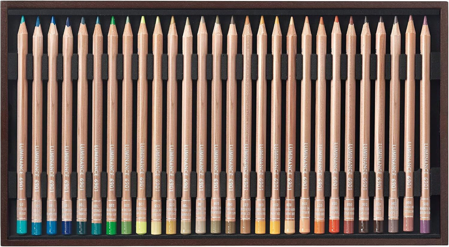 Caran d'Ache oil-based colored pencils luminance Set of 80 Wooden box