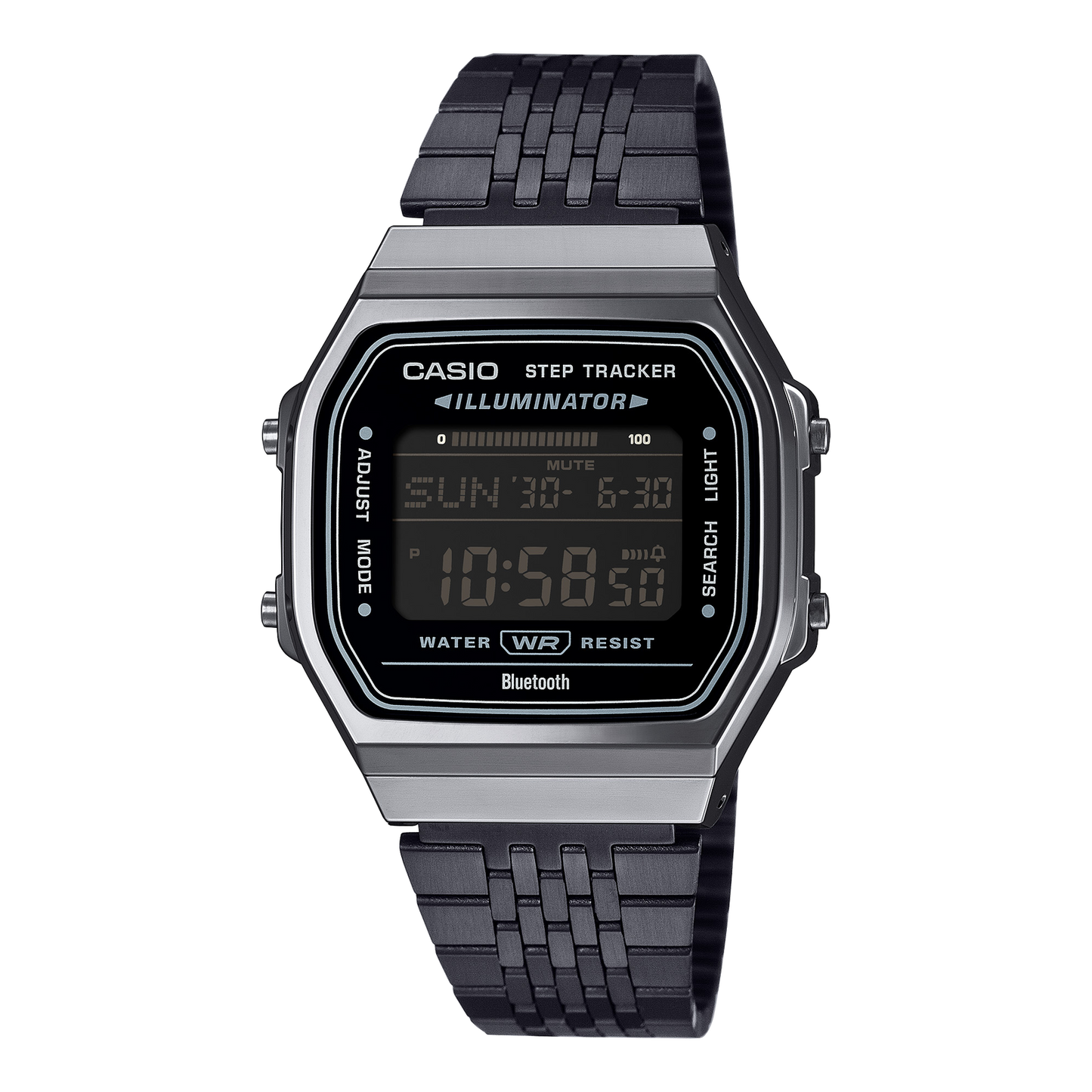 Vintage ABL-100WEGG-1B Bluetooth Fitness Watch, Retro Design, Step Tracker.