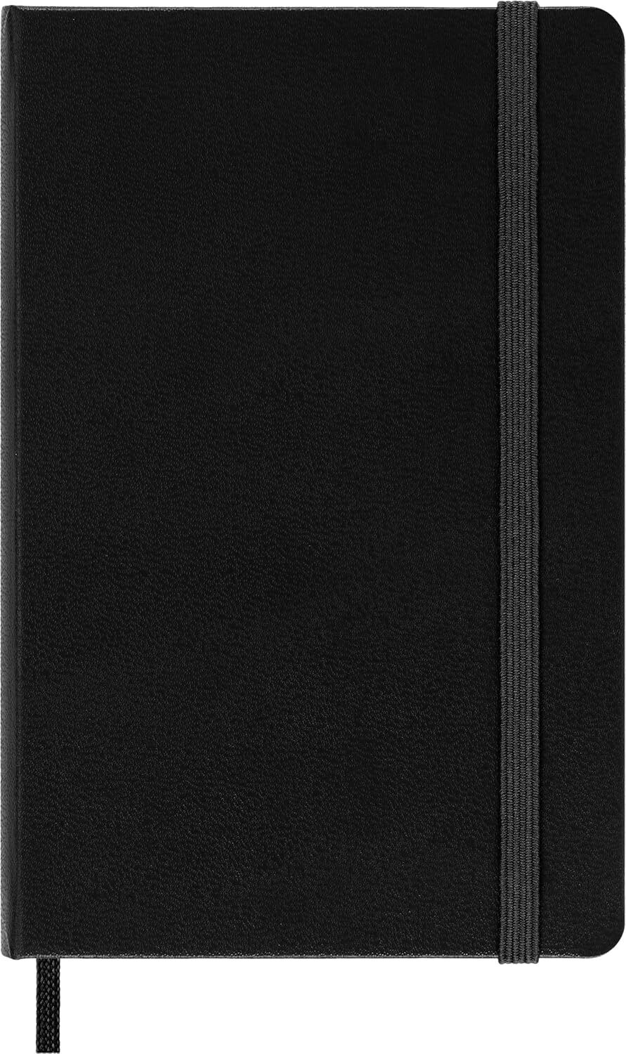 Moleskine Classic Collection Hard Cover Notebook, 1-Subject, Dotted Rule, Black