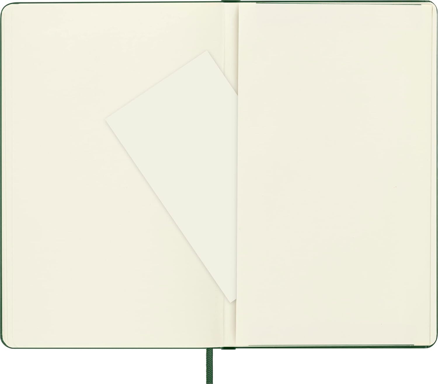 Moleskine Classic Notebook Hard Cover Large Plain/Blank Myrtle Green 240 Pages