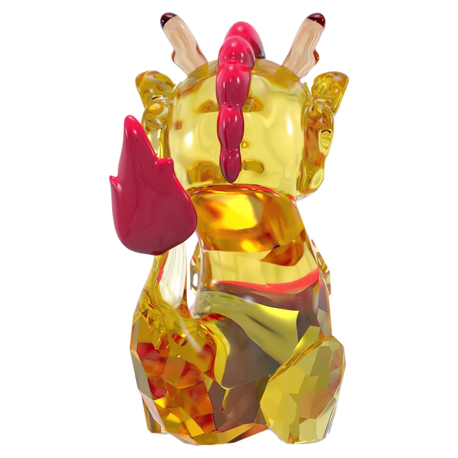 Swarovski Year of the Dragon Figurine – Multicolor Crystal Décor, 218 Facets