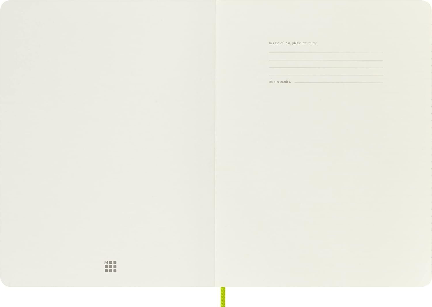 Moleskine Classic Notebook Hard Cover Large Ruled/Lined Lemon Green 192 Pages